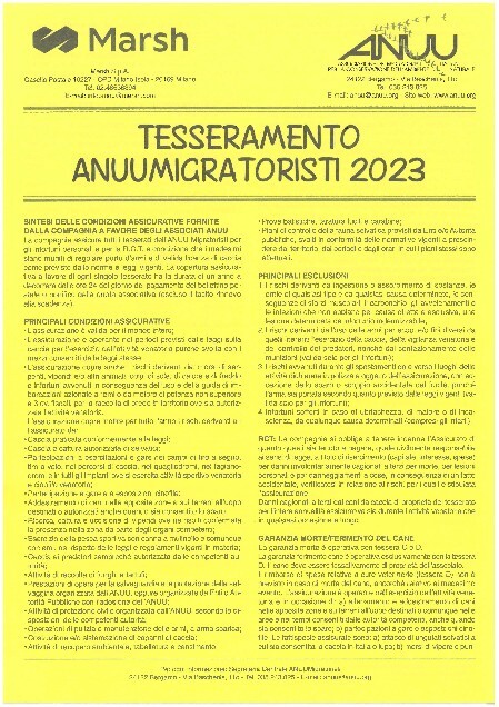 SINTESI CONDIZIONI GENERALI DI POLIZZA